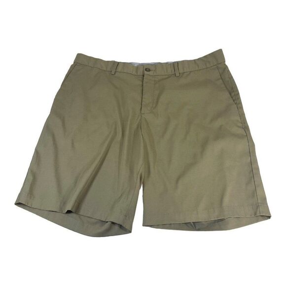 Nike Men's Khaki Golf Shorts Size 38 Beige Standard Dri Fit Athletic Bermuda - Picture 1 of 5